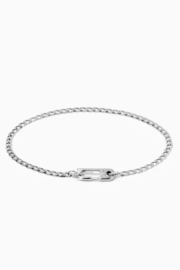 Annex Cuban Chain Bracelet I in Sterling Silver  