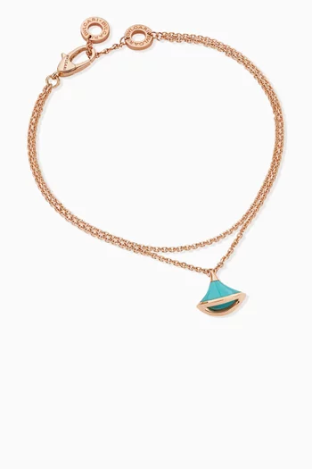 Divas' Dream Turquoise Bracelet in 18kt Rose Gold