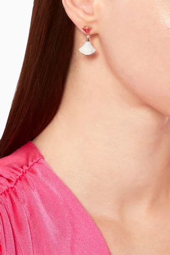 Divas' Dream Mother of Pearl Diamond Earrings