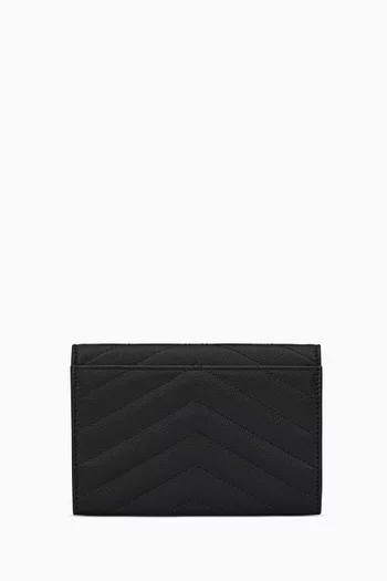 Cassandre Small Envelope Wallet in Matelassé Leather     