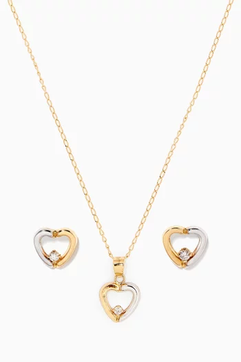 Heart Shape Diamond Set in 18kt Gold    