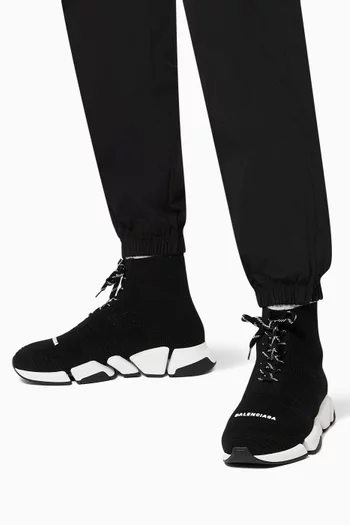Speed 2.0 Lace-Up Sneakers in Jacquard Knit      
