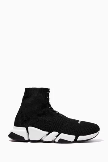 Speed 2.0 Lace-Up Sneakers in Jacquard Knit      