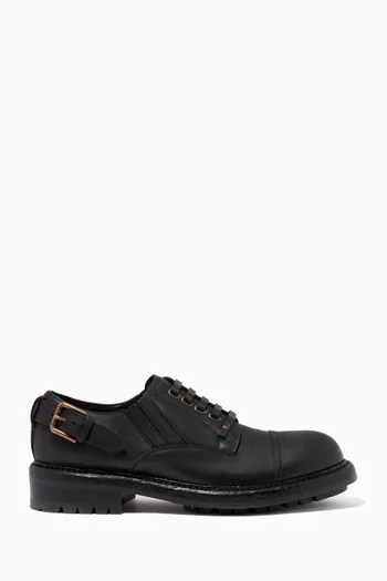 Bernini Slip-on Derby Shoes in Cowhide