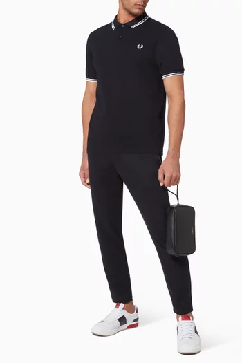 Twin Tipped Cotton Piqué Polo      