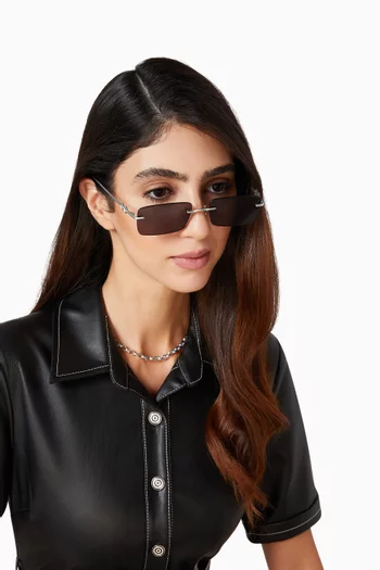 نظارة شمسية ليلى مستطيلة