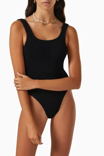 Square Neck One-Piece Swimsuit      