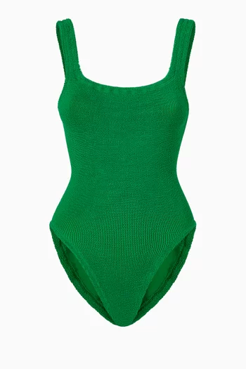 Square Neck One-Piece Swimsuit