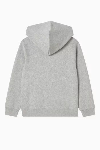 Logo Zip Hoodie in Cotton Blend