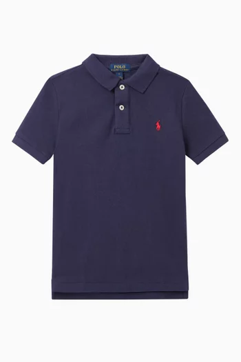 Cotton Mesh Polo Shirt