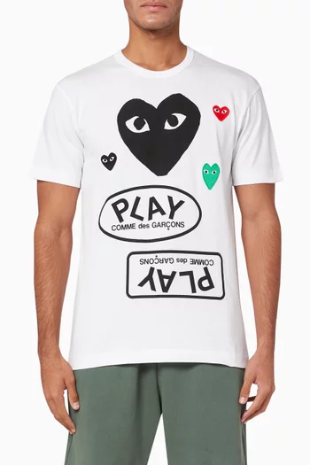 Graphic Logo Print Cotton T-Shirt   