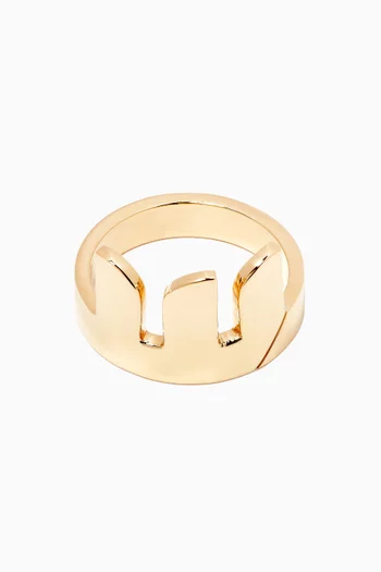 "S" Ring in 18kt Yellow Gold                  