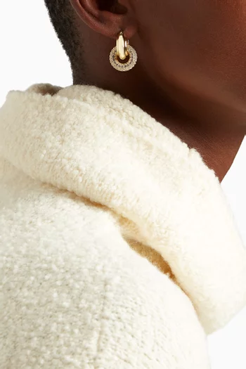 Pavé Interlock Hoops