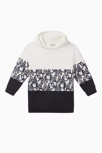 Tricolour Hoodie in Cotton  