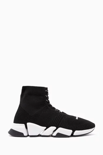 Speed 2.0 Lace-Up Sneakers in Recycled Knit  