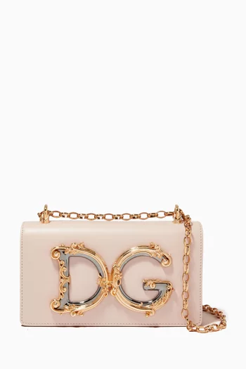 DG Girls Phone Bag in Leather  