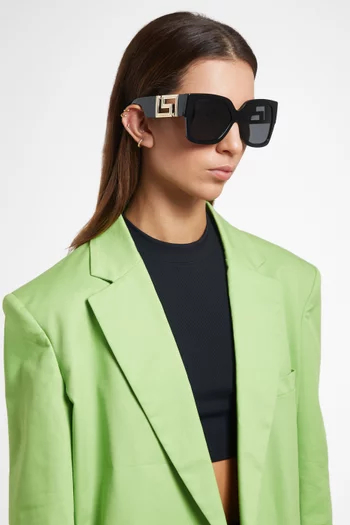 Greca Rectangle Sunglasses
