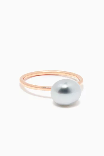 Pearl Ring in 18kt Rose Gold         
