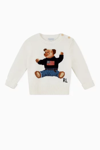 Polo Bear Sweater in Cotton   