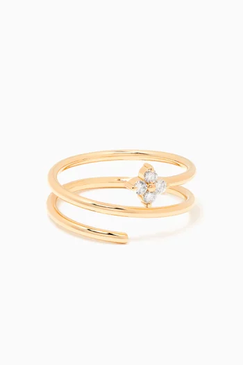 Curly Fairy Ring in 18kt Yellow Gold    