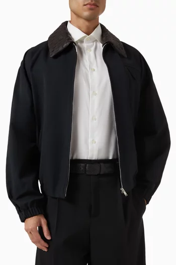 Stamp Belt in Intrecciato-embossed Leather