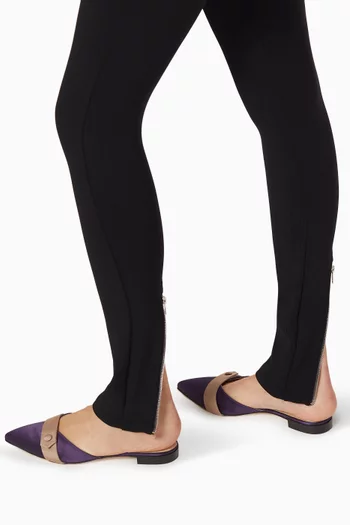 Sofistica Contrast Flats in Satin and Grossgrain