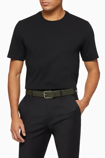 Belt in Intrecciato Calfskin, 35mm