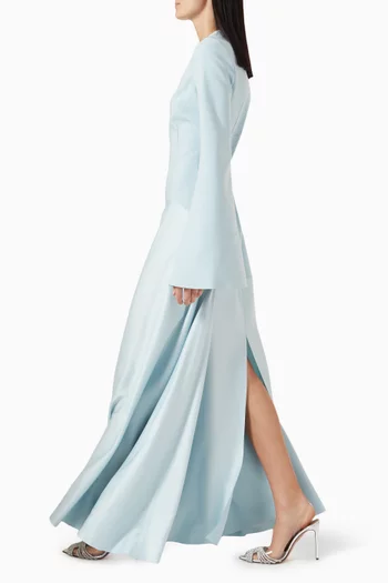 The Storm Maxi Dress in Bonded-satin