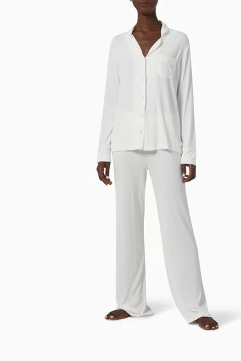 طقم بيجاما مضلع