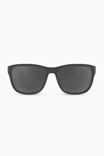 Squared Sunglasses in Acetate   