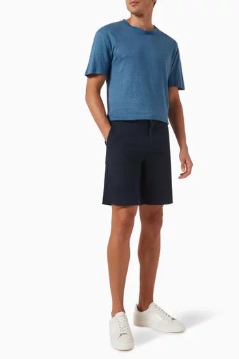 Crewneck T-shirt in Linen    