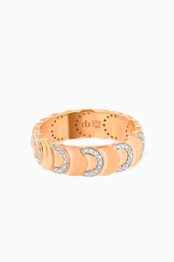 Revolve Diamond Ring in 18kt Rose Gold   