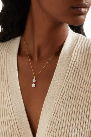 قلادة 168 مرصعة بماس ذهب عيار 18