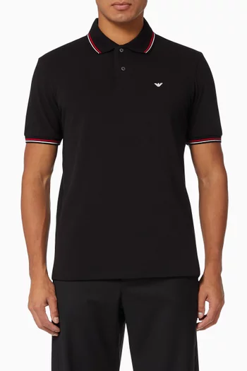 Essential Capsule EA Polo Shirt in Cotton Piquet