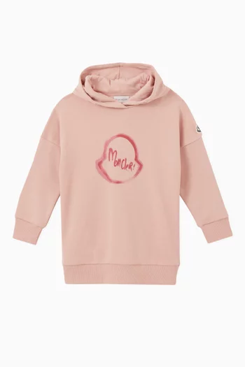 Center Logo Hoodie in Jersey  