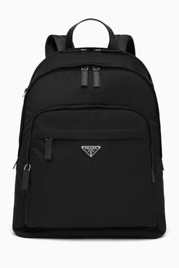 Triangle Logo Backpack in Re-Nylon     