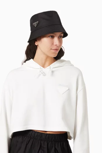 Triangle Logo Bucket Hat in Re-Nylon     