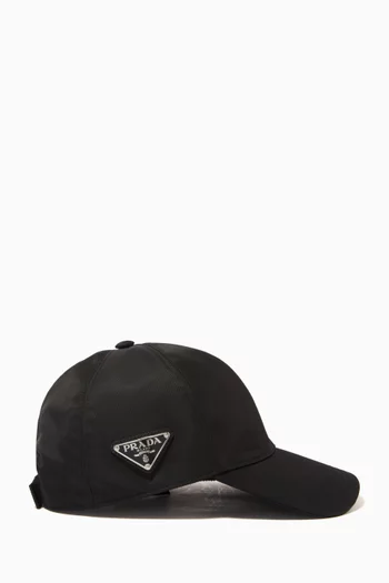 Triangle Logo Baseball Cap in Re-Nylon     