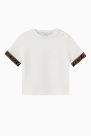 Logo Tape T-Shirt in Cotton Jersey  
