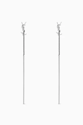 أقراط أوبيوم متدلية بشعار YSL