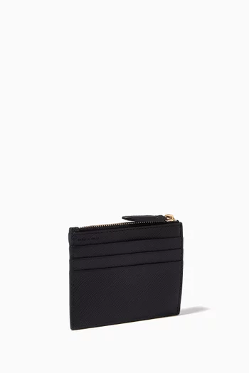 Panama 6cc Coin Purse in Crossgrain Calf Leather    