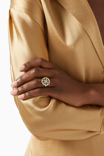 Ward Turath Large Ring in 18kt Yellow Gold