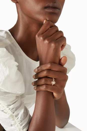 Quwa Diamond Ring in 18kt Rose Gold