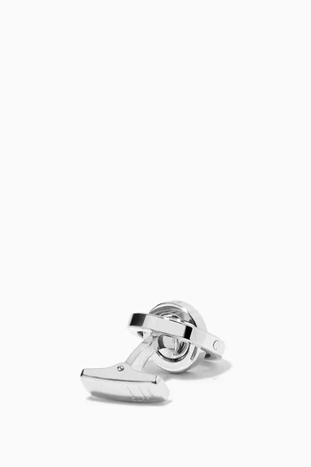 Radial Cufflinks in Sterling Silver    