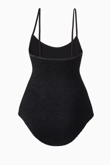 لباس سباحة قطعة واحدة باميلا مزيج نايلون مجعد