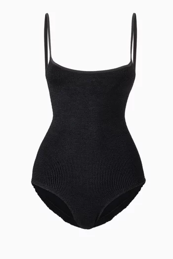 لباس سباحة قطعة واحدة باميلا مزيج نايلون مجعد