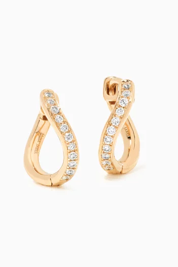Mini Infinity Hoops in 18kt Yellow Gold