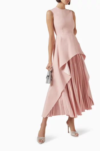 Severny Midi Dress in Satin