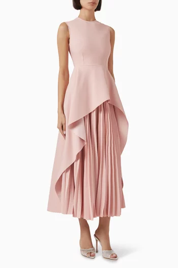 Severny Midi Dress in Satin