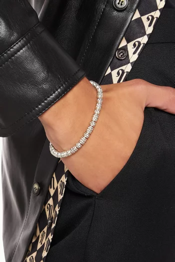 سوار بخرز محفور بأشكال هرمية فضة إسترلينية